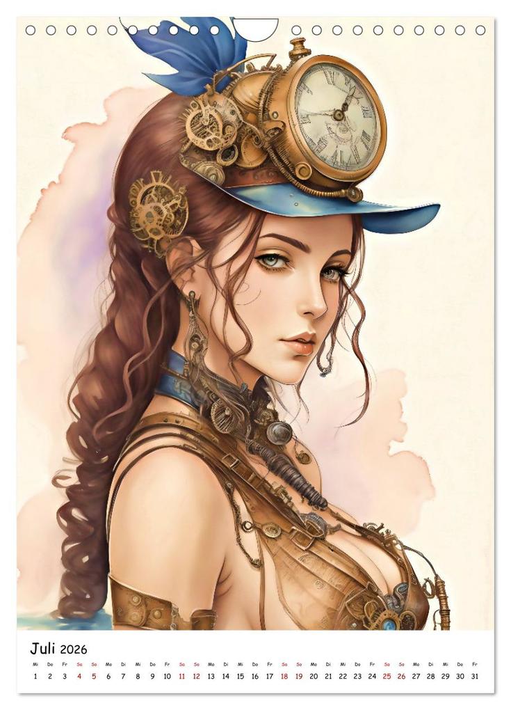 Weitere Ansicht: Steam-Punk-Girls - Eine charmante und sympathische Subkultur (Wandkalender 2026 DIN A4 hoch), CALVENDO Monatskalender | Calvendo, Jean-Louis Glineur