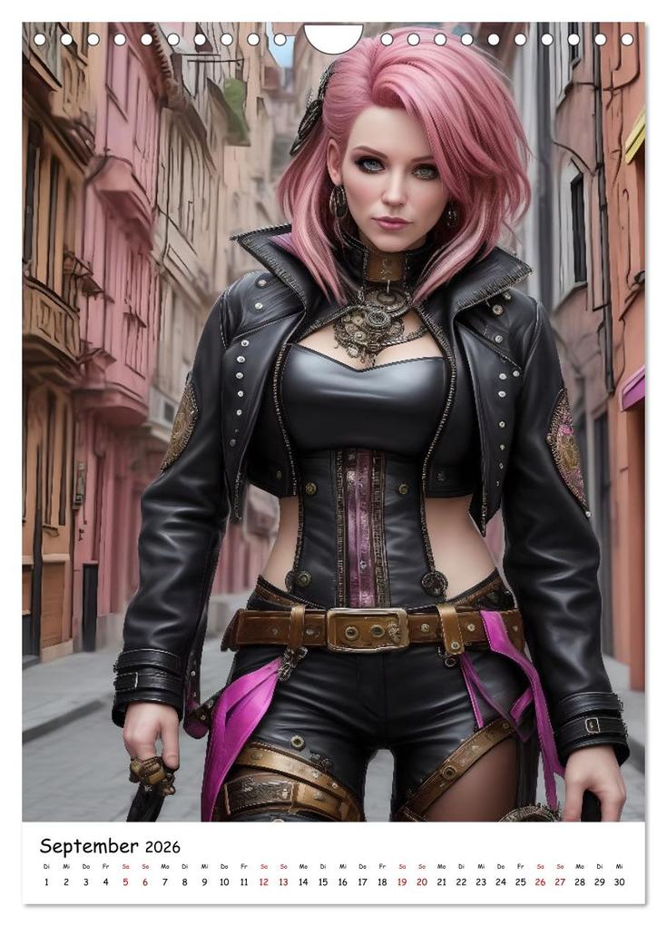 Weitere Ansicht: Steam-Punk-Girls - Eine charmante und sympathische Subkultur (Wandkalender 2026 DIN A4 hoch), CALVENDO Monatskalender | Calvendo, Jean-Louis Glineur