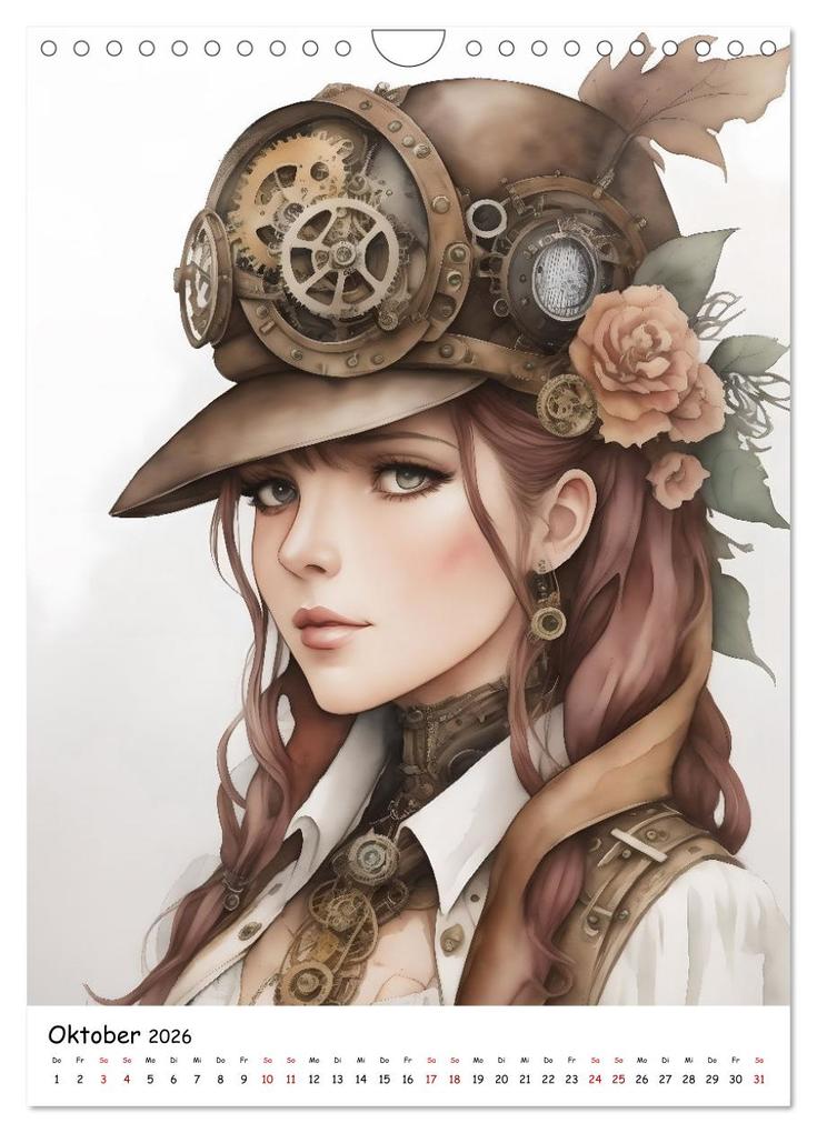 Weitere Ansicht: Steam-Punk-Girls - Eine charmante und sympathische Subkultur (Wandkalender 2026 DIN A4 hoch), CALVENDO Monatskalender | Calvendo, Jean-Louis Glineur