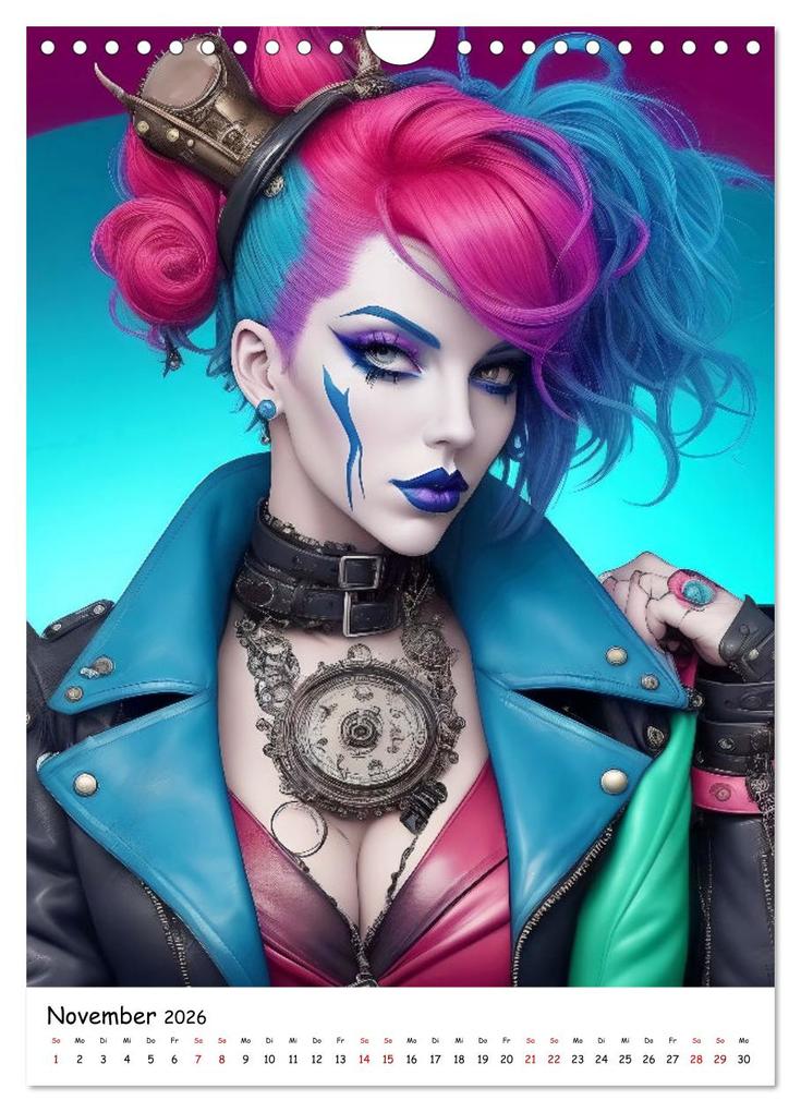 Weitere Ansicht: Steam-Punk-Girls - Eine charmante und sympathische Subkultur (Wandkalender 2026 DIN A4 hoch), CALVENDO Monatskalender | Calvendo, Jean-Louis Glineur