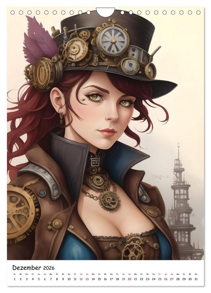 Weitere Ansicht: Steam-Punk-Girls - Eine charmante und sympathische Subkultur (Wandkalender 2026 DIN A4 hoch), CALVENDO Monatskalender | Calvendo, Jean-Louis Glineur