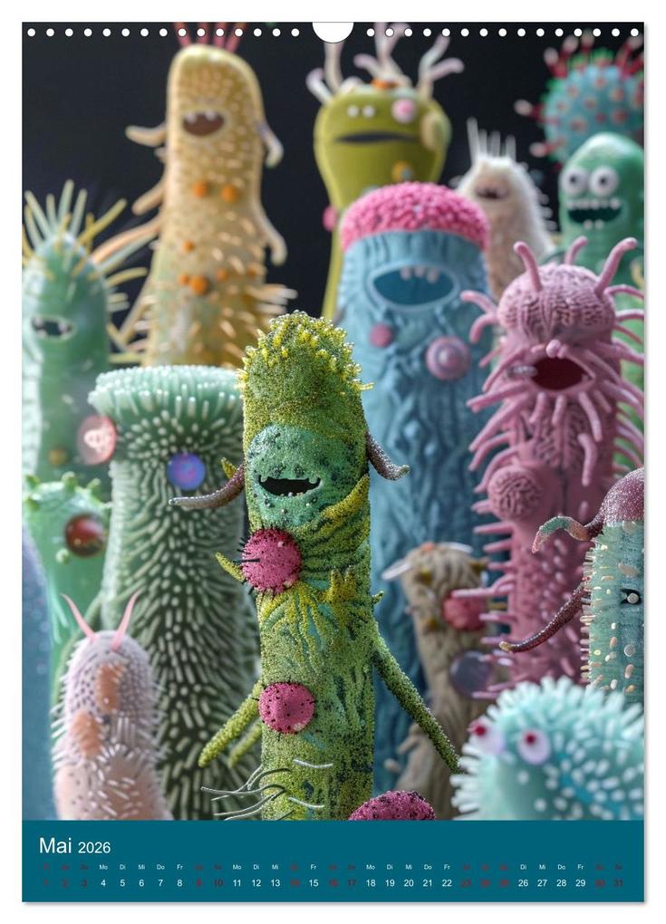 Weitere Ansicht: Bakterien Ballett (Wandkalender 2026 DIN A3 hoch), CALVENDO Monatskalender | Calvendo, Kerstin Waurick