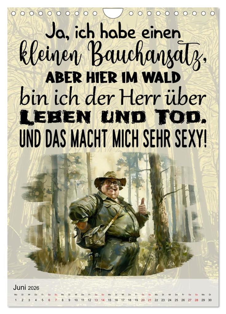 Weitere Ansicht: Jägersprüche (Wandkalender 2026 DIN A4 hoch), CALVENDO Monatskalender | Calvendo, Sabine Löwer