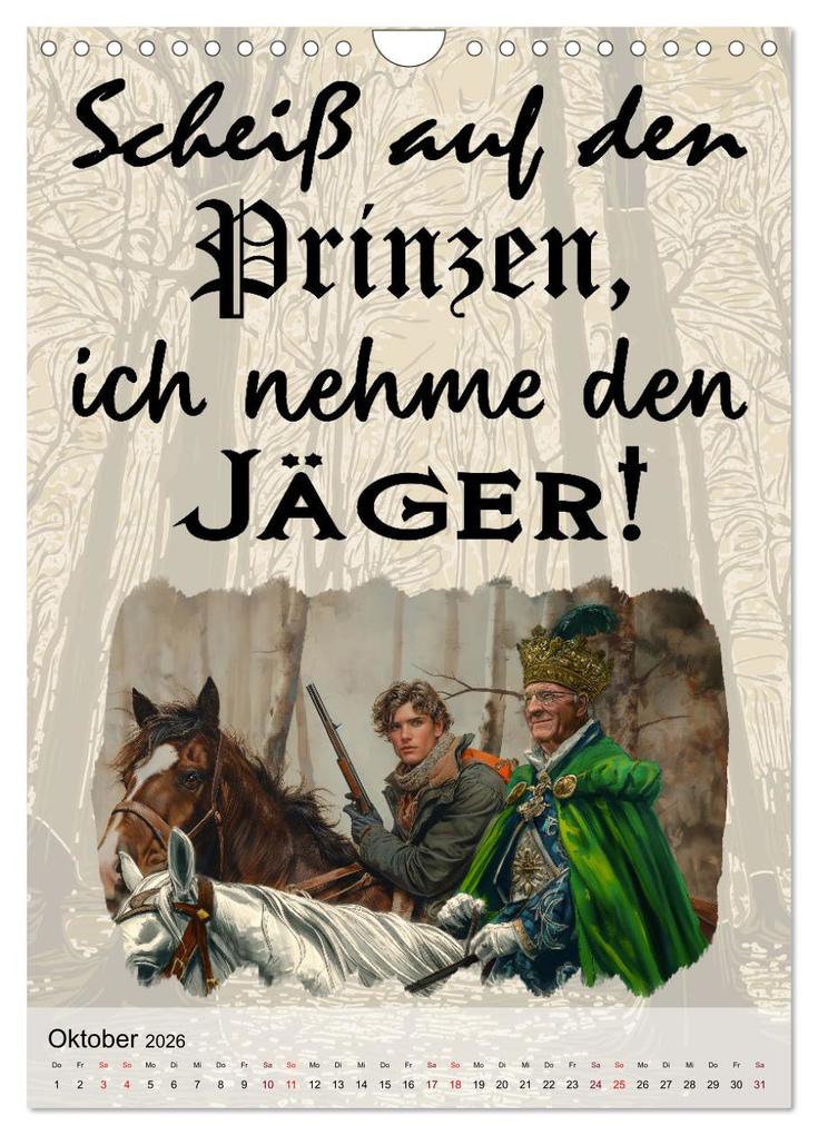 Weitere Ansicht: Jägersprüche (Wandkalender 2026 DIN A4 hoch), CALVENDO Monatskalender | Calvendo, Sabine Löwer