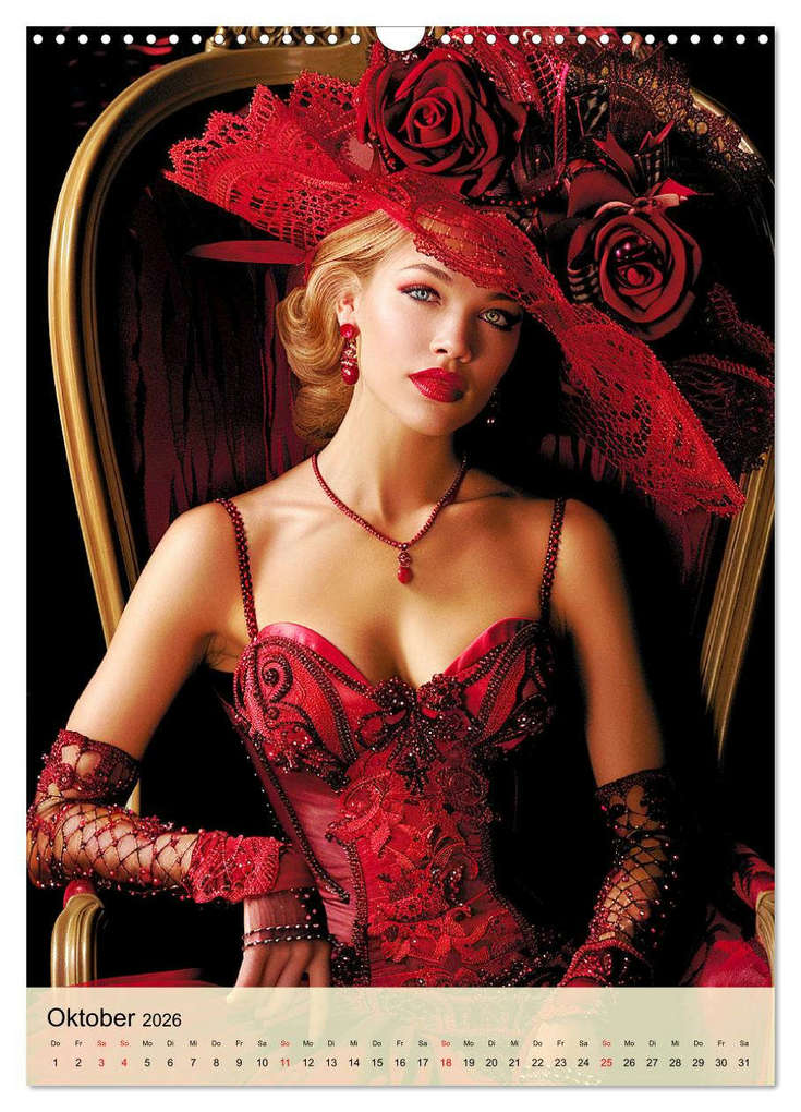 Weitere Ansicht: Burlesque. Verführerische Frauen im Stil der 20er Jahre (Wandkalender 2026 DIN A3 hoch), CALVENDO Monatskalender | Calvendo, Rose Hurley