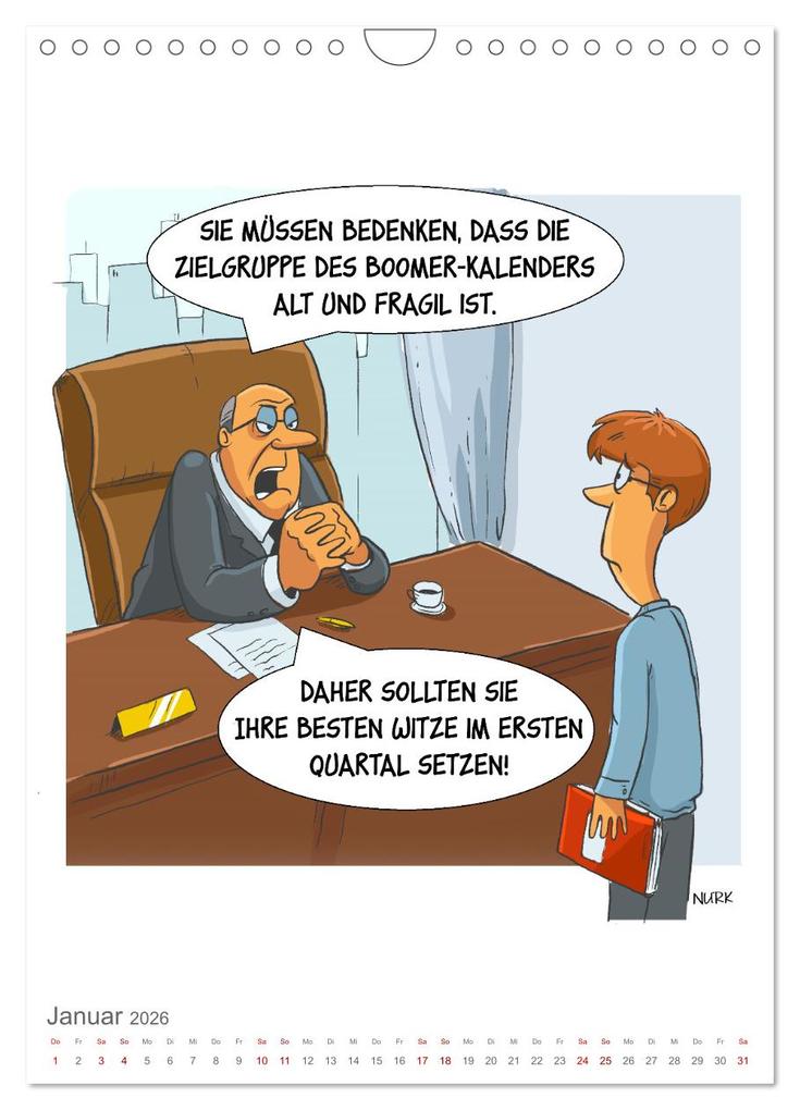 Weitere Ansicht: Okay, Boomer - Cartoons (Wandkalender 2026 DIN A4 hoch), CALVENDO Monatskalender | Calvendo, Nurk, Nurk Nurk