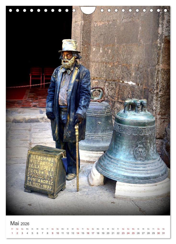 Weitere Ansicht: HABANEROS - Lebende Statuen in Havanna (Wandkalender 2026 DIN A4 hoch), CALVENDO Monatskalender | Calvendo, Henning von Löwis of Menar