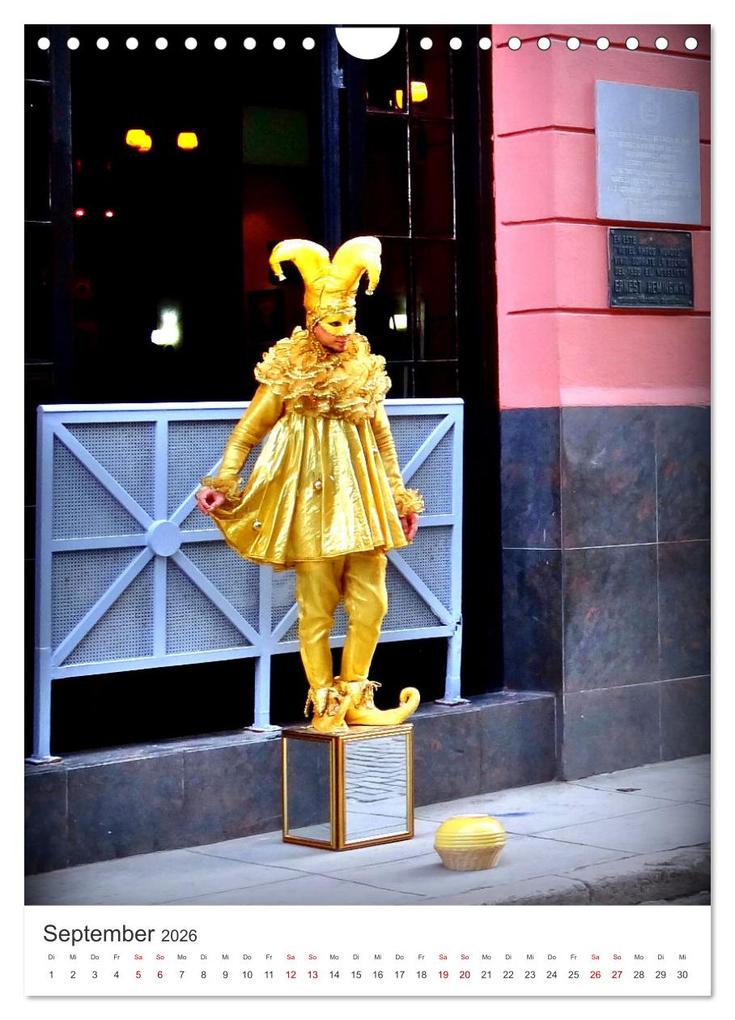 Weitere Ansicht: HABANEROS - Lebende Statuen in Havanna (Wandkalender 2026 DIN A4 hoch), CALVENDO Monatskalender | Calvendo, Henning von Löwis of Menar