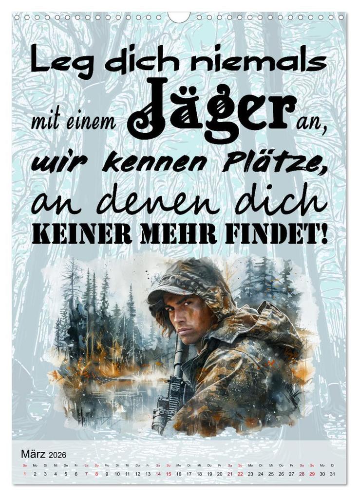 Weitere Ansicht: Jägersprüche (Wandkalender 2026 DIN A3 hoch), CALVENDO Monatskalender | Calvendo, Sabine Löwer