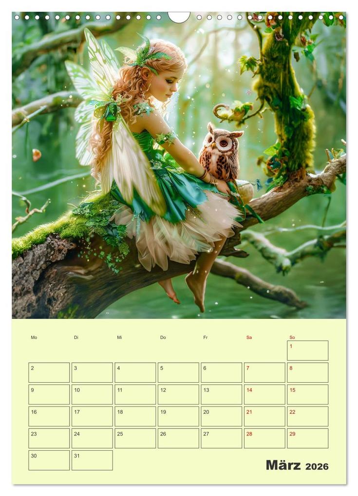 Weitere Ansicht: Elfenkinder der Natur - Niedlicher Termin-Planer für das Jahr (Wandkalender 2026 DIN A3 hoch), CALVENDO Monatskalender | Calvendo, Anja Frost