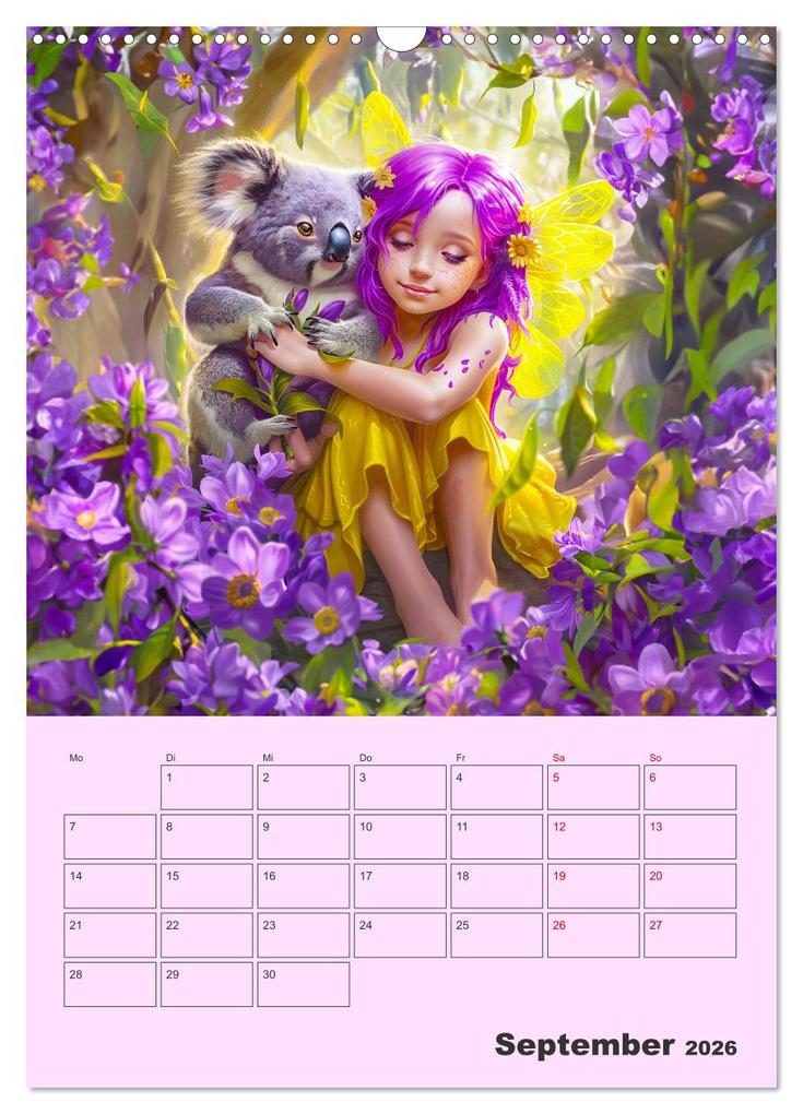 Weitere Ansicht: Elfenkinder der Natur - Niedlicher Termin-Planer für das Jahr (Wandkalender 2026 DIN A3 hoch), CALVENDO Monatskalender | Calvendo, Anja Frost