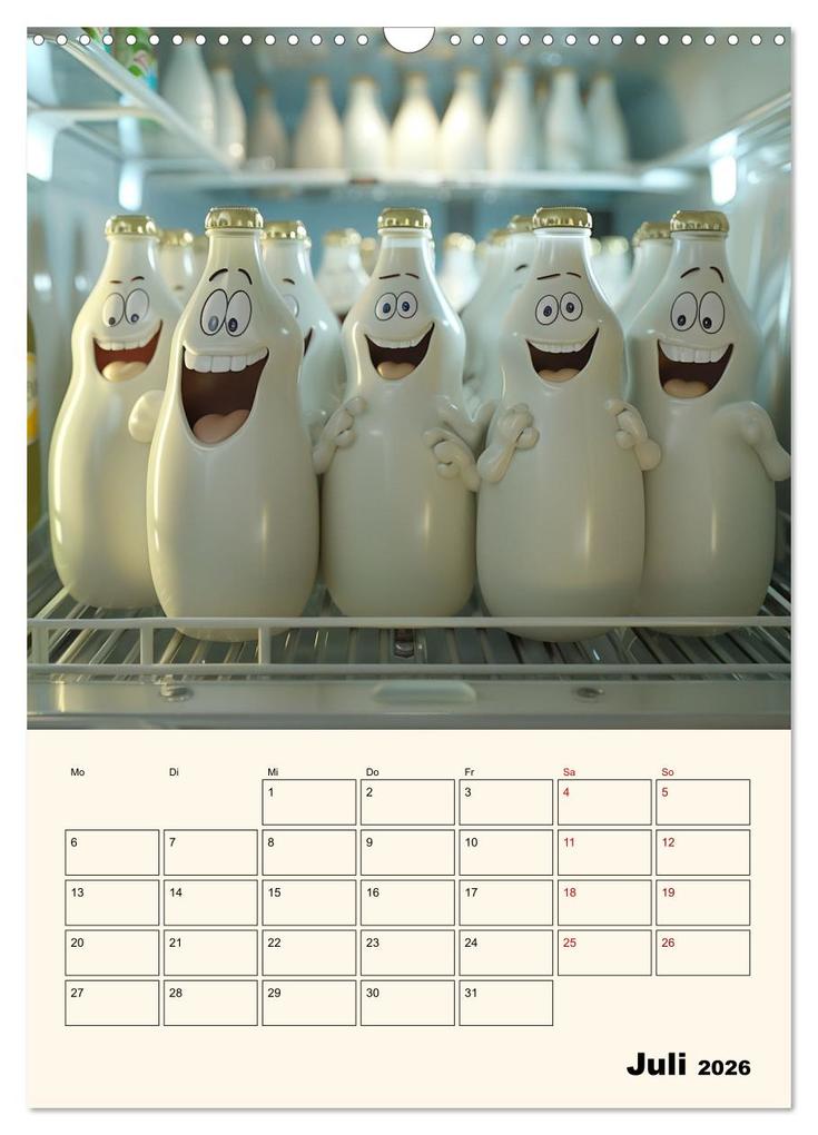 Weitere Ansicht: Nachts im Kühlschrank (Wandkalender 2026 DIN A3 hoch), CALVENDO Monatskalender | Calvendo, Kerstin Waurick