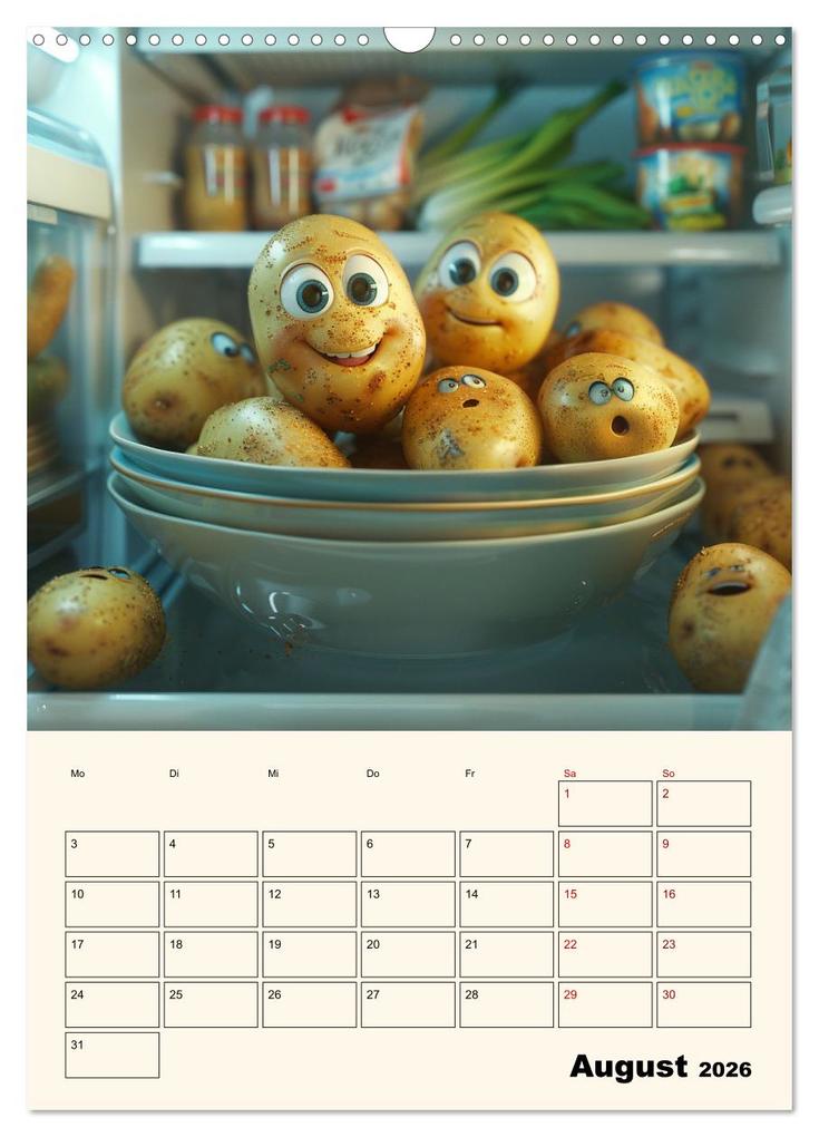 Weitere Ansicht: Nachts im Kühlschrank (Wandkalender 2026 DIN A3 hoch), CALVENDO Monatskalender | Calvendo, Kerstin Waurick