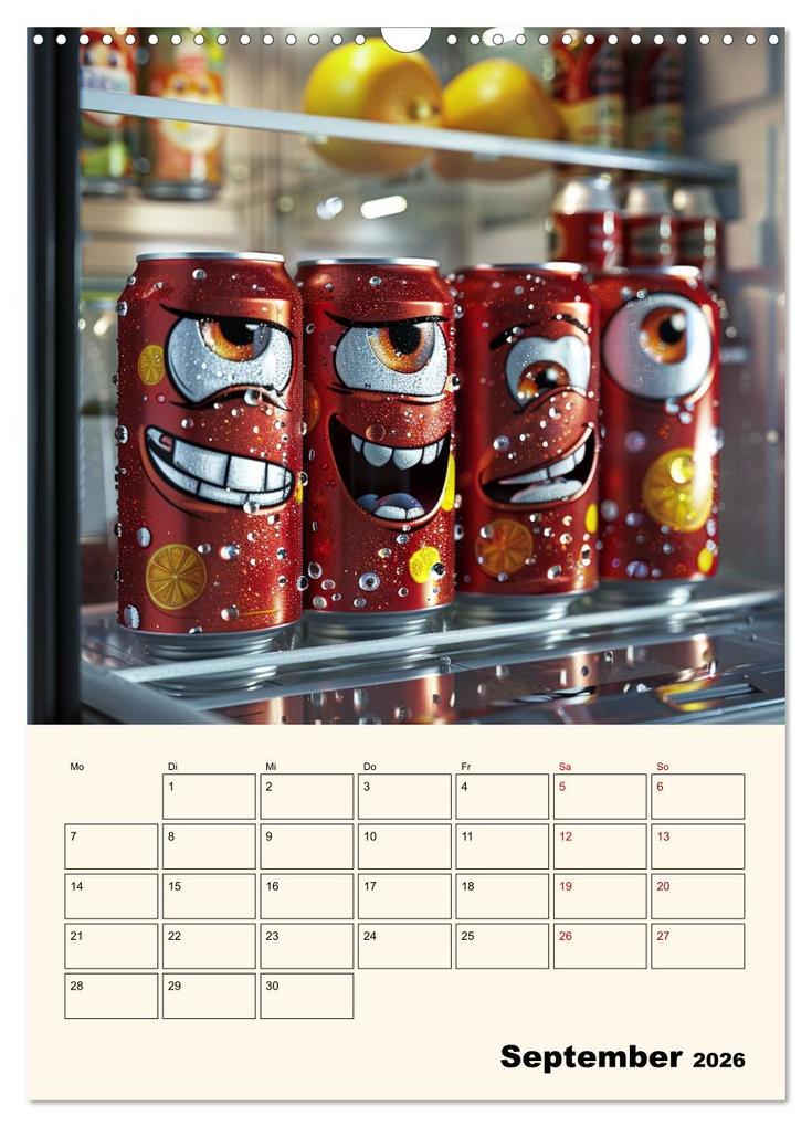 Weitere Ansicht: Nachts im Kühlschrank (Wandkalender 2026 DIN A3 hoch), CALVENDO Monatskalender | Calvendo, Kerstin Waurick