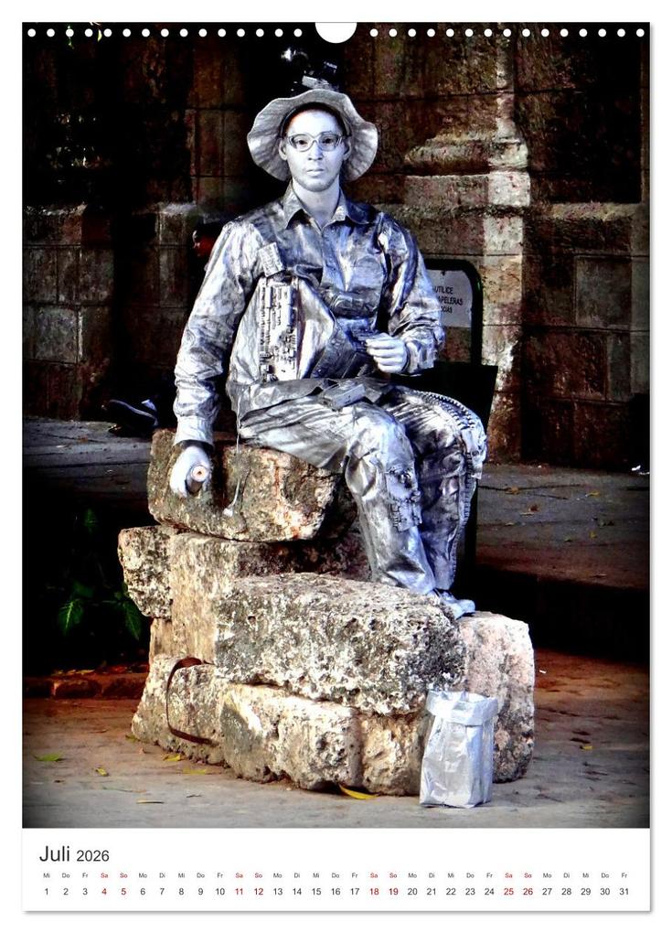 Weitere Ansicht: HABANEROS - Lebende Statuen in Havanna (Wandkalender 2026 DIN A3 hoch), CALVENDO Monatskalender | Calvendo, Henning von Löwis of Menar