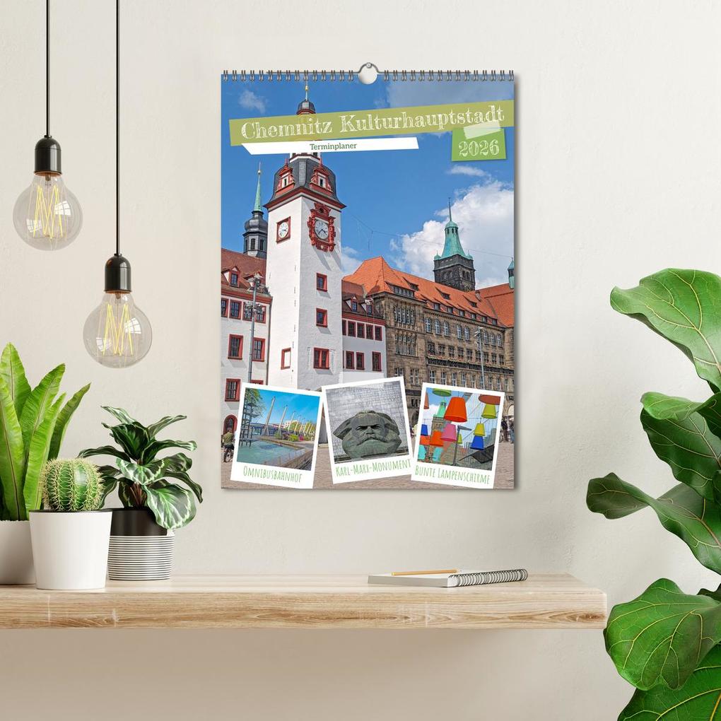 Weitere Ansicht: Chemnitz Kulturhauptstadt Terminplaner (Wandkalender 2026 DIN A3 hoch), CALVENDO Monatskalender | Calvendo, Denise Graupner
