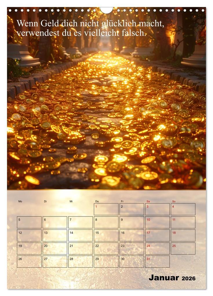 Weitere Ansicht: Der Geld-Anlock-Kalender (Wandkalender 2026 DIN A3 hoch), CALVENDO Monatskalender | Calvendo, Kerstin Waurick