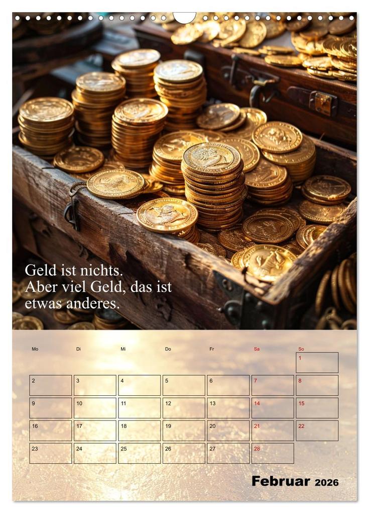 Weitere Ansicht: Der Geld-Anlock-Kalender (Wandkalender 2026 DIN A3 hoch), CALVENDO Monatskalender | Calvendo, Kerstin Waurick