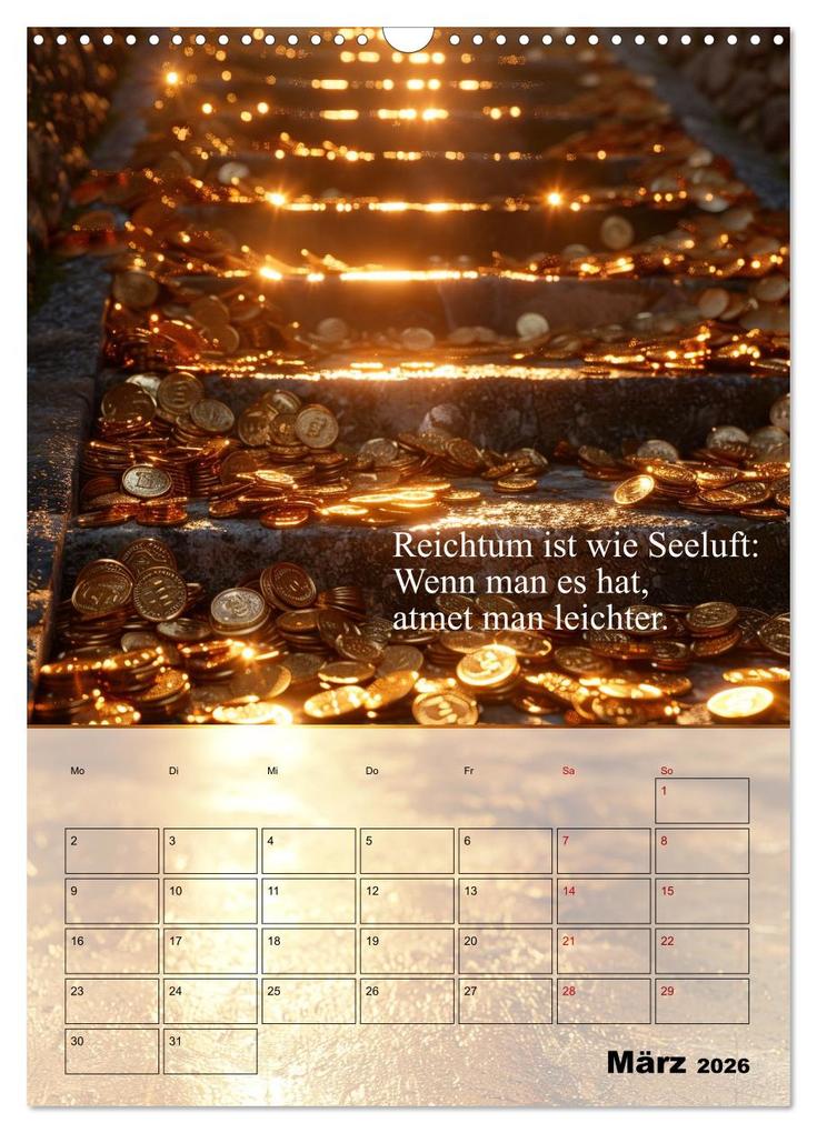 Weitere Ansicht: Der Geld-Anlock-Kalender (Wandkalender 2026 DIN A3 hoch), CALVENDO Monatskalender | Calvendo, Kerstin Waurick