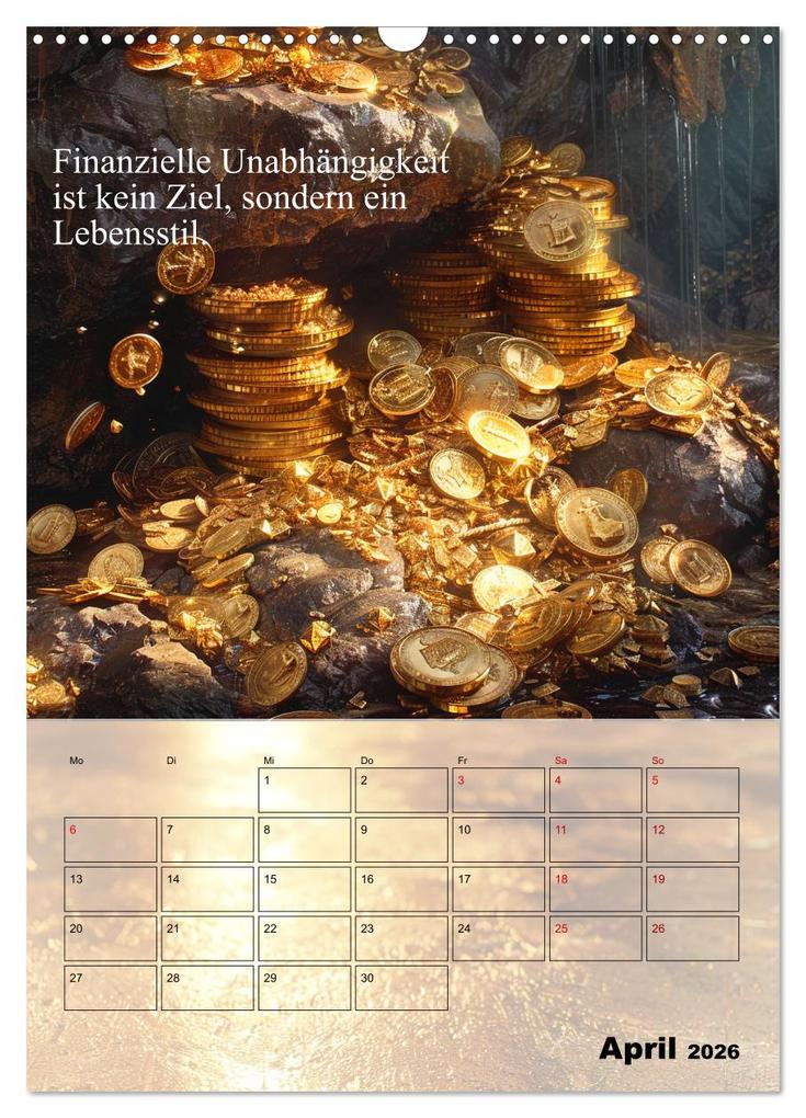 Weitere Ansicht: Der Geld-Anlock-Kalender (Wandkalender 2026 DIN A3 hoch), CALVENDO Monatskalender | Calvendo, Kerstin Waurick