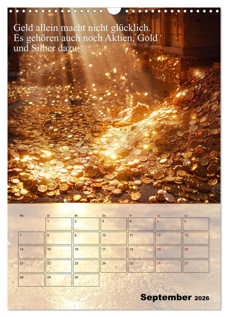 Weitere Ansicht: Der Geld-Anlock-Kalender (Wandkalender 2026 DIN A3 hoch), CALVENDO Monatskalender | Calvendo, Kerstin Waurick