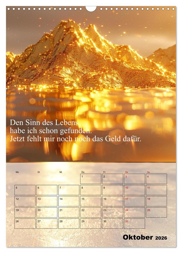 Weitere Ansicht: Der Geld-Anlock-Kalender (Wandkalender 2026 DIN A3 hoch), CALVENDO Monatskalender | Calvendo, Kerstin Waurick
