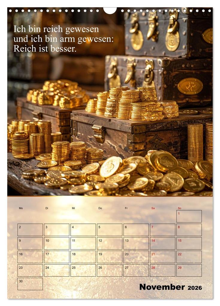 Weitere Ansicht: Der Geld-Anlock-Kalender (Wandkalender 2026 DIN A3 hoch), CALVENDO Monatskalender | Calvendo, Kerstin Waurick