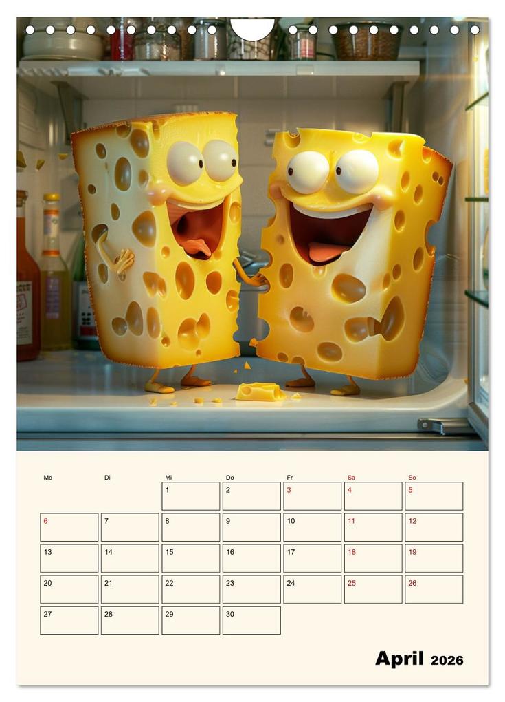 Weitere Ansicht: Nachts im Kühlschrank (Wandkalender 2026 DIN A4 hoch), CALVENDO Monatskalender | Calvendo, Kerstin Waurick