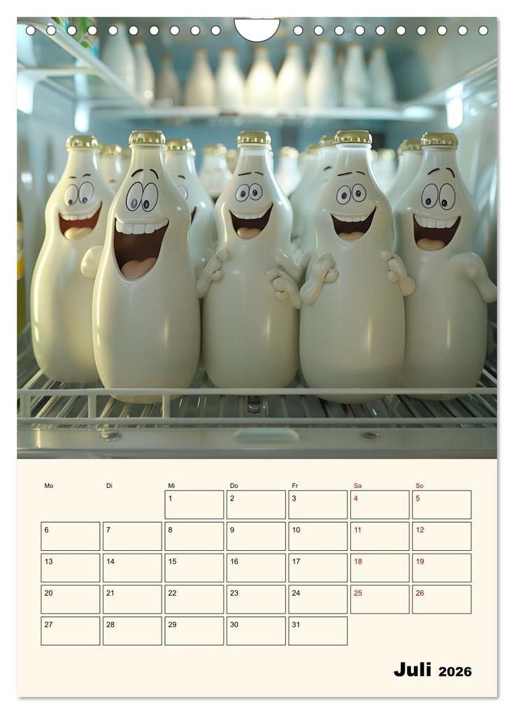 Weitere Ansicht: Nachts im Kühlschrank (Wandkalender 2026 DIN A4 hoch), CALVENDO Monatskalender | Calvendo, Kerstin Waurick