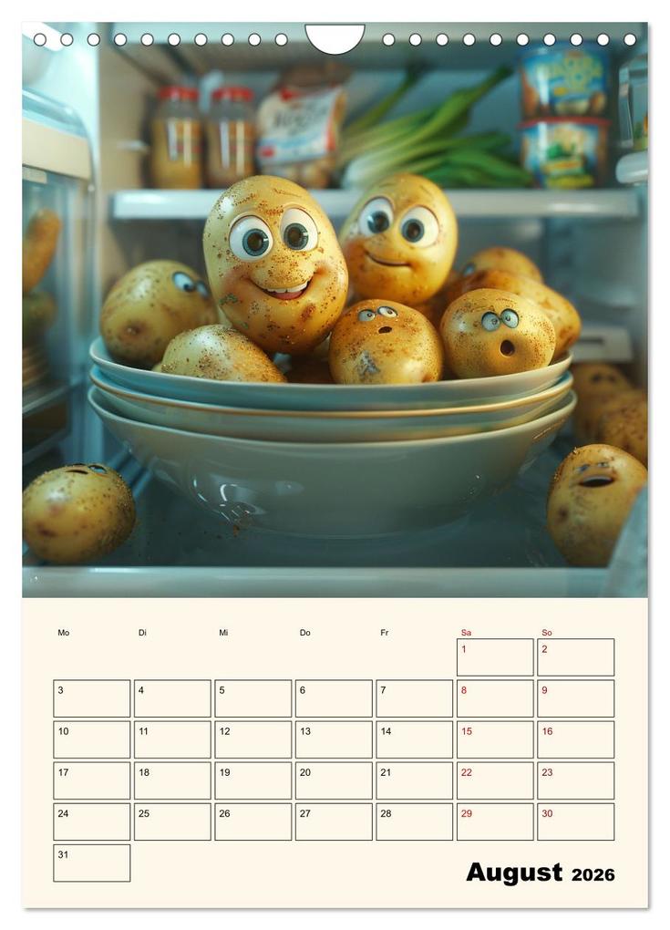 Weitere Ansicht: Nachts im Kühlschrank (Wandkalender 2026 DIN A4 hoch), CALVENDO Monatskalender | Calvendo, Kerstin Waurick