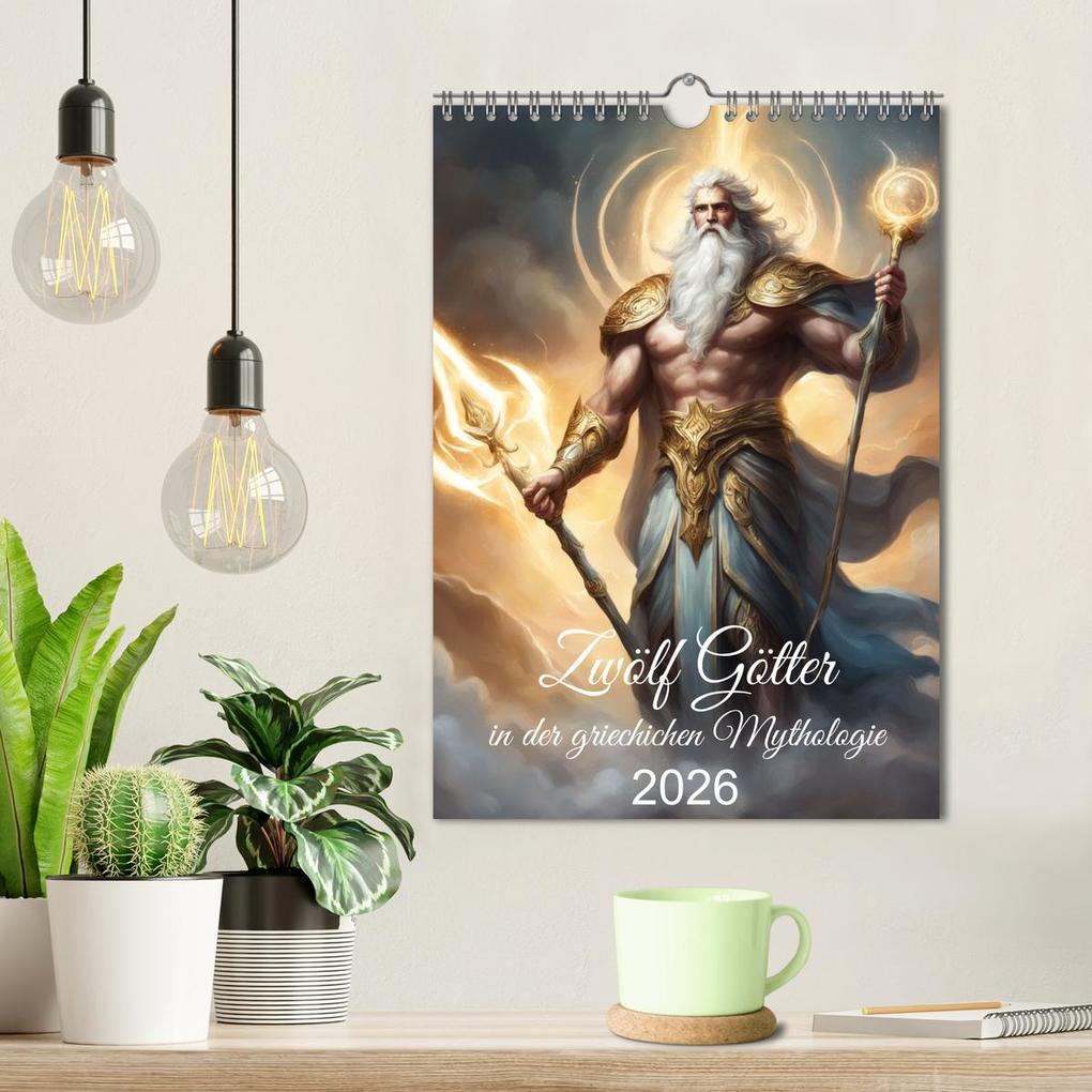 Weitere Ansicht: Zwölf Götter der griechischen Mythologie (Wandkalender 2026 DIN A4 hoch), CALVENDO Monatskalender | Calvendo, Claudia Kleemann