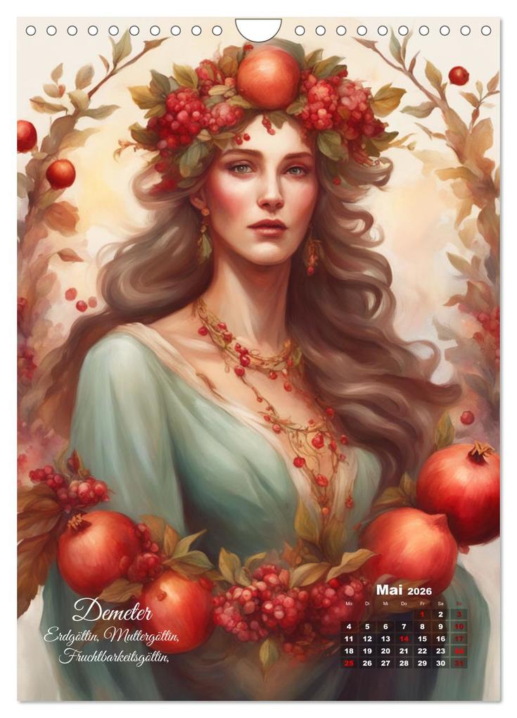 Weitere Ansicht: Zwölf Götter der griechischen Mythologie (Wandkalender 2026 DIN A4 hoch), CALVENDO Monatskalender | Calvendo, Claudia Kleemann