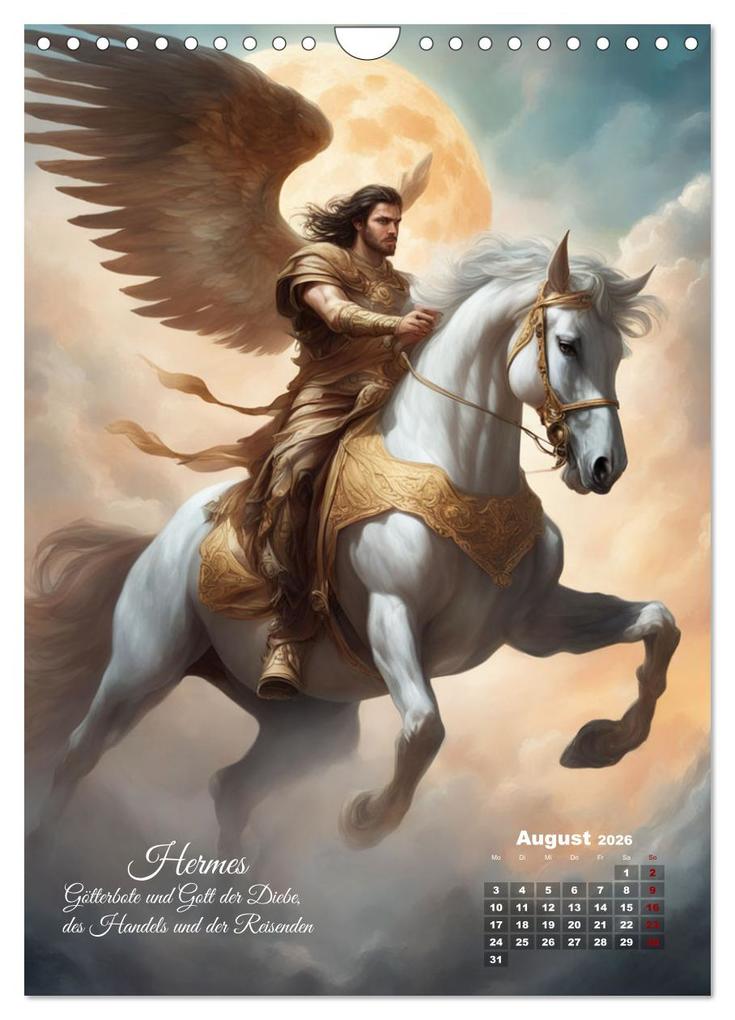 Weitere Ansicht: Zwölf Götter der griechischen Mythologie (Wandkalender 2026 DIN A4 hoch), CALVENDO Monatskalender | Calvendo, Claudia Kleemann