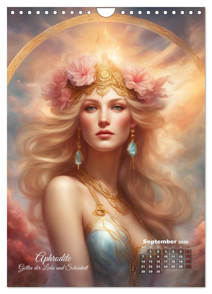Weitere Ansicht: Zwölf Götter der griechischen Mythologie (Wandkalender 2026 DIN A4 hoch), CALVENDO Monatskalender | Calvendo, Claudia Kleemann