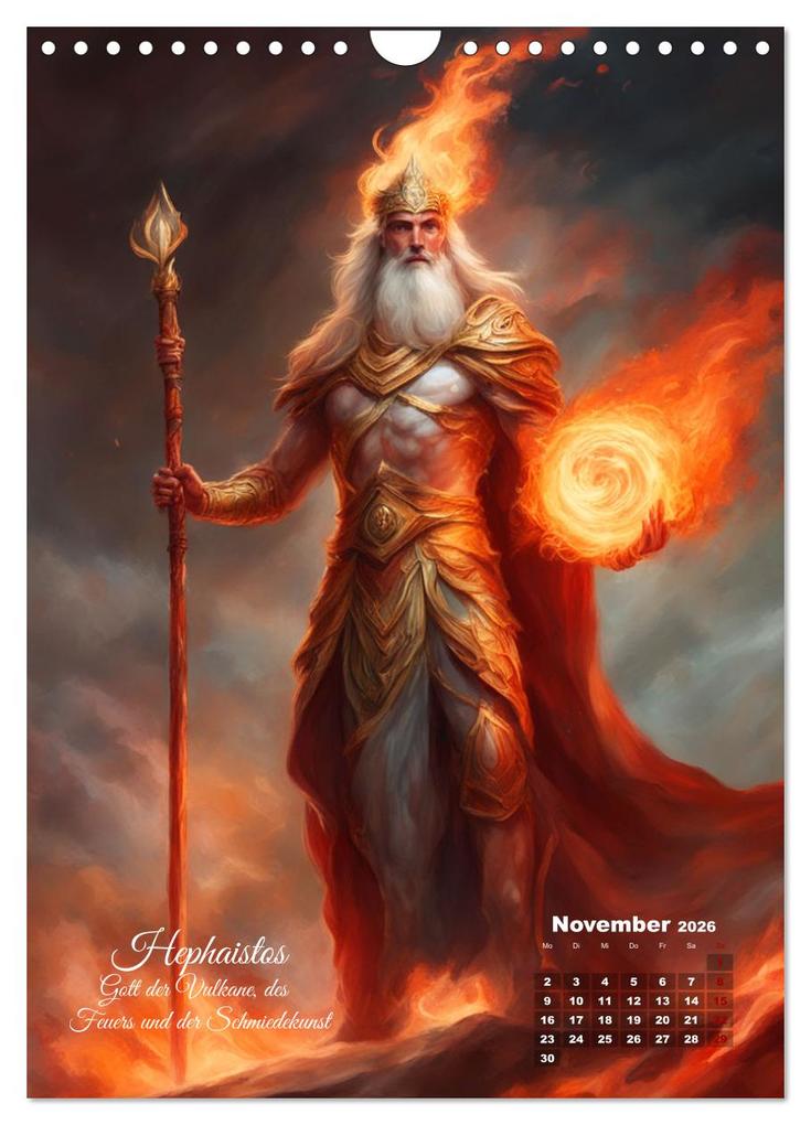 Weitere Ansicht: Zwölf Götter der griechischen Mythologie (Wandkalender 2026 DIN A4 hoch), CALVENDO Monatskalender | Calvendo, Claudia Kleemann