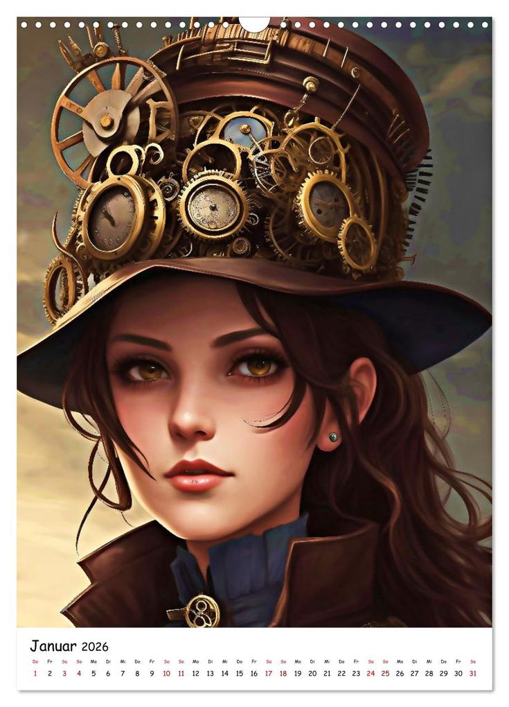 Weitere Ansicht: Steam-Punk-Girls - Eine charmante und sympathische Subkultur (Wandkalender 2026 DIN A3 hoch), CALVENDO Monatskalender | Calvendo, Jean-Louis Glineur