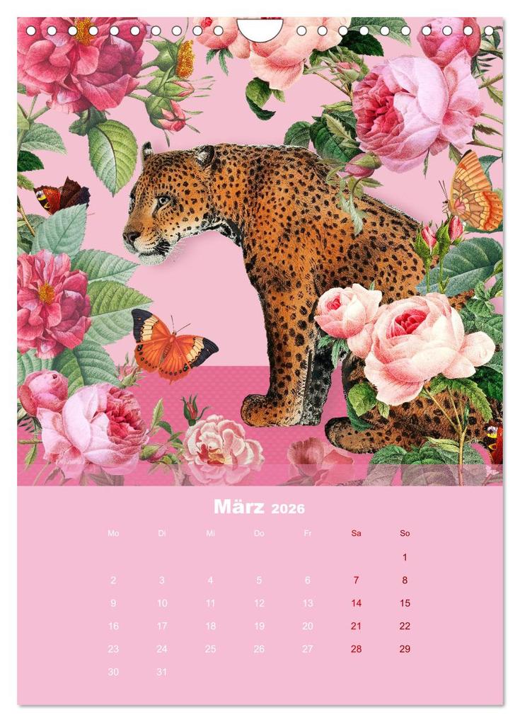 Weitere Ansicht: Rosencollagen mit Rosen von Pierre-Joseph Redouté (Wandkalender 2026 DIN A4 hoch), CALVENDO Monatskalender | Calvendo, Christine B-B Müller