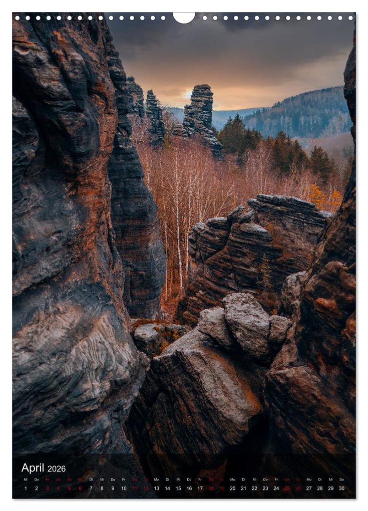 Weitere Ansicht: Reise durch die Sächsische Schweiz (Wandkalender 2026 DIN A3 hoch), CALVENDO Monatskalender | Stefan Becker, Calvendo
