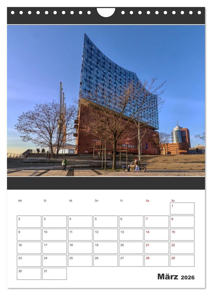 Weitere Ansicht: Wahrzeichen Elphi (Wandkalender 2026 DIN A4 hoch), CALVENDO Monatskalender | Mirko Weigt © Hamburg, Calvendo