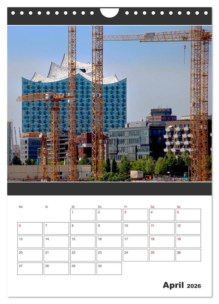 Weitere Ansicht: Wahrzeichen Elphi (Wandkalender 2026 DIN A4 hoch), CALVENDO Monatskalender | Mirko Weigt © Hamburg, Calvendo