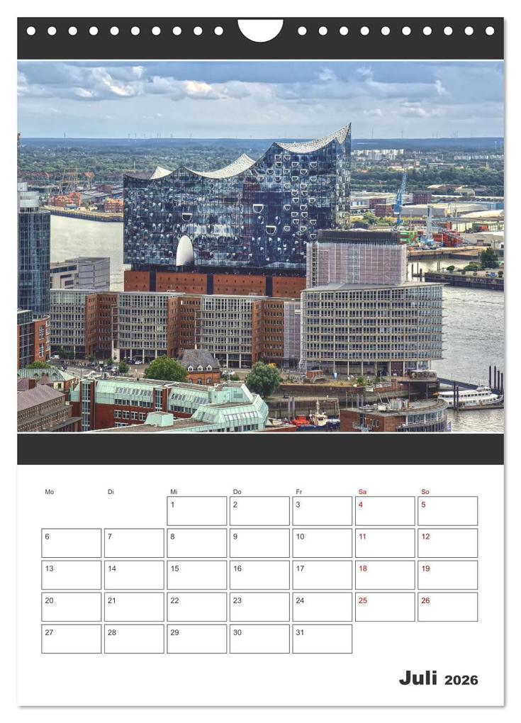 Weitere Ansicht: Wahrzeichen Elphi (Wandkalender 2026 DIN A4 hoch), CALVENDO Monatskalender | Mirko Weigt © Hamburg, Calvendo