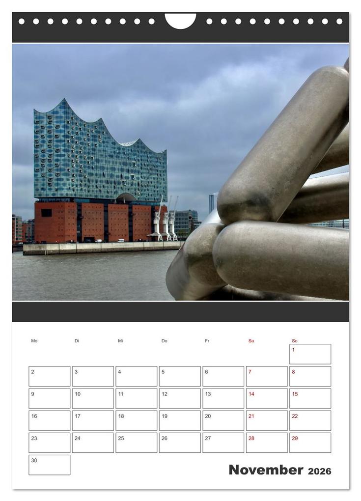 Weitere Ansicht: Wahrzeichen Elphi (Wandkalender 2026 DIN A4 hoch), CALVENDO Monatskalender | Mirko Weigt © Hamburg, Calvendo