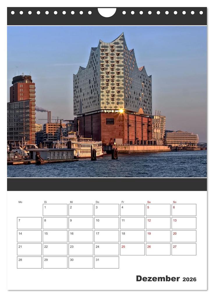 Weitere Ansicht: Wahrzeichen Elphi (Wandkalender 2026 DIN A4 hoch), CALVENDO Monatskalender | Mirko Weigt © Hamburg, Calvendo