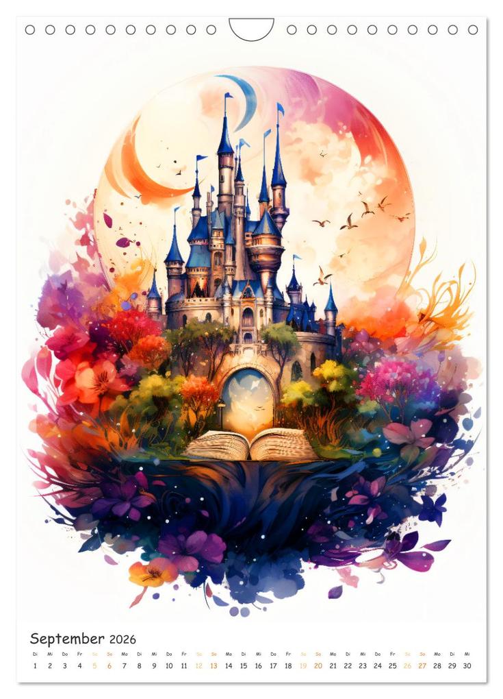 Weitere Ansicht: Zauberhafte Seiten - Entdecke die Magie der Bücher (Wandkalender 2026 DIN A4 hoch), CALVENDO Monatskalender | Rupert Kowalski, Calvendo