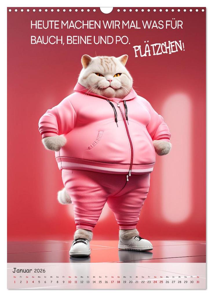 Weitere Ansicht: COOLE KATZEN Sprücheklopfer (Wandkalender 2026 DIN A3 hoch), CALVENDO Monatskalender | Melanie Viola, Calvendo