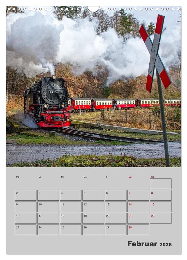 Weitere Ansicht: Brockenbahn - Terminplaner (Wandkalender 2026 DIN A3 hoch), CALVENDO Monatskalender | Holger Felix, Calvendo