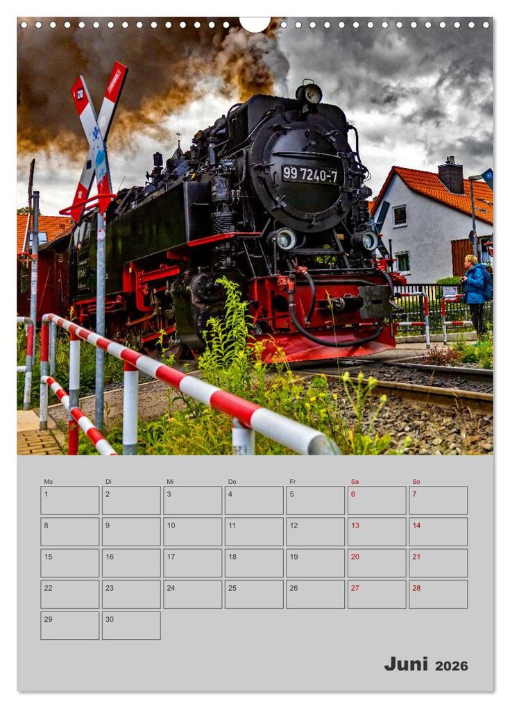 Weitere Ansicht: Brockenbahn - Terminplaner (Wandkalender 2026 DIN A3 hoch), CALVENDO Monatskalender | Holger Felix, Calvendo