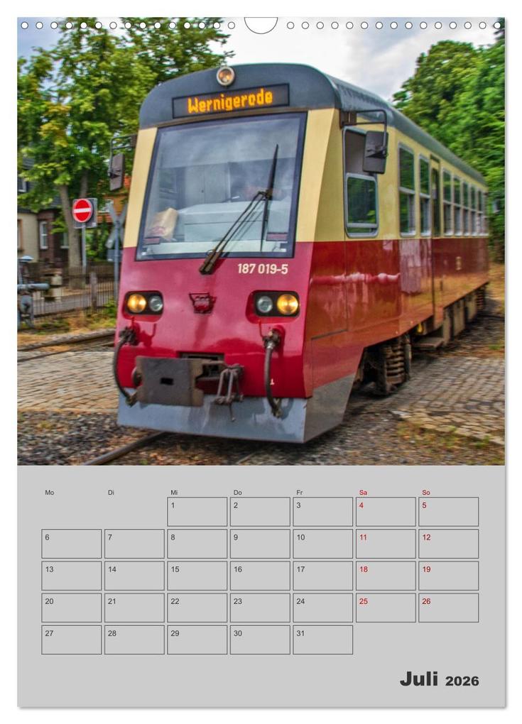 Weitere Ansicht: Brockenbahn - Terminplaner (Wandkalender 2026 DIN A3 hoch), CALVENDO Monatskalender | Holger Felix, Calvendo