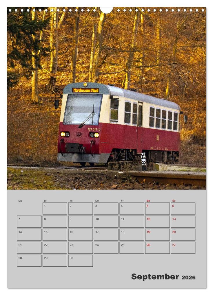 Weitere Ansicht: Brockenbahn - Terminplaner (Wandkalender 2026 DIN A3 hoch), CALVENDO Monatskalender | Holger Felix, Calvendo