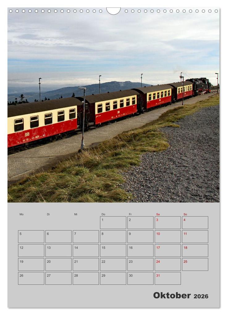 Weitere Ansicht: Brockenbahn - Terminplaner (Wandkalender 2026 DIN A3 hoch), CALVENDO Monatskalender | Holger Felix, Calvendo